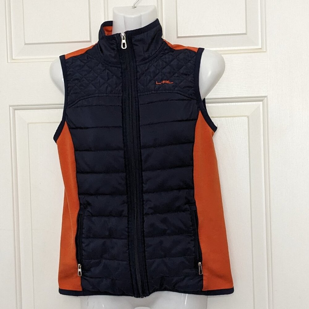 Ralph Lauren Women's Vest Size XS Blue/Orange.